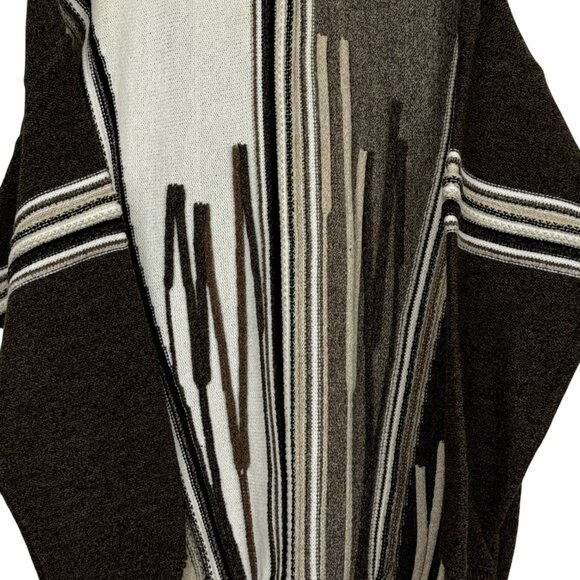 Vtg Protege Collection 3D Knit Pullover Sweater XL Textured Stripes Neutral USA - Picture 2 of 11